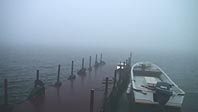 霧の芦ノ湖桟橋